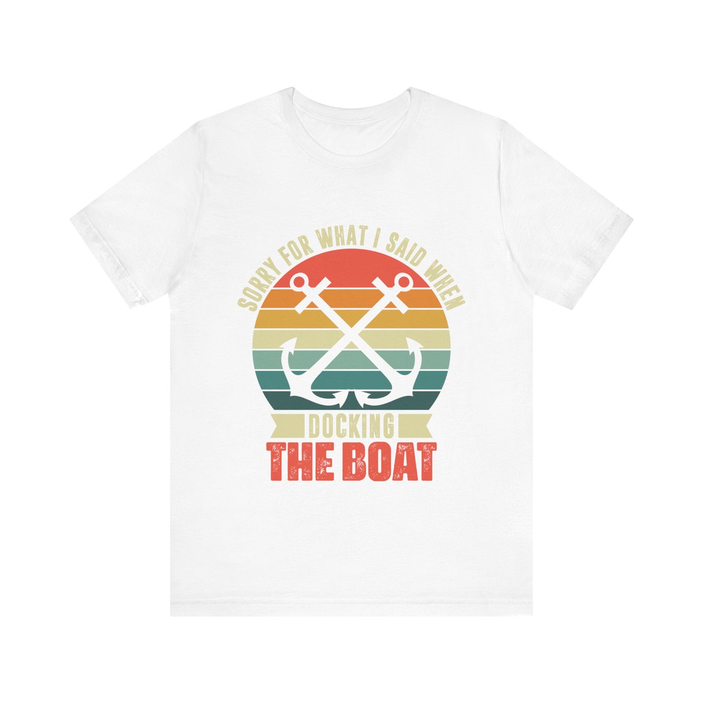 Unisex Jersey Short Sleeve Tee with Docking the Boat Design T-Shirt