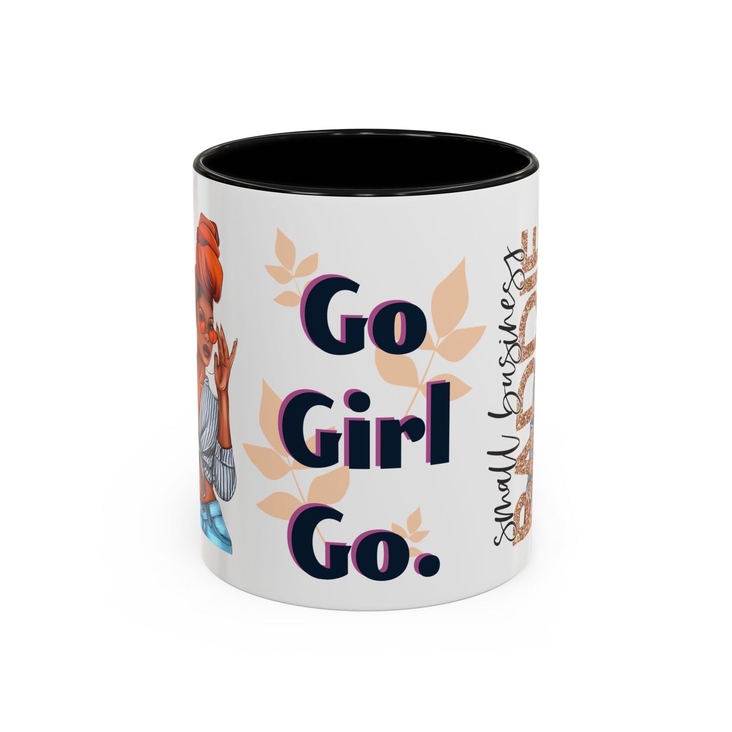 Small Business Baddie Girl Accent Coffee Mug, 11oz