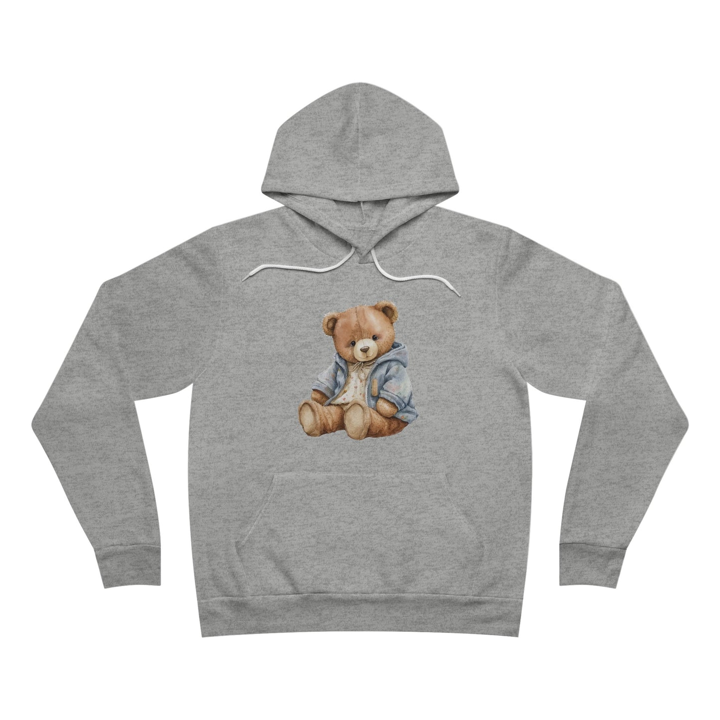 Unisex Teddy Bear Design Pullover Hoodie