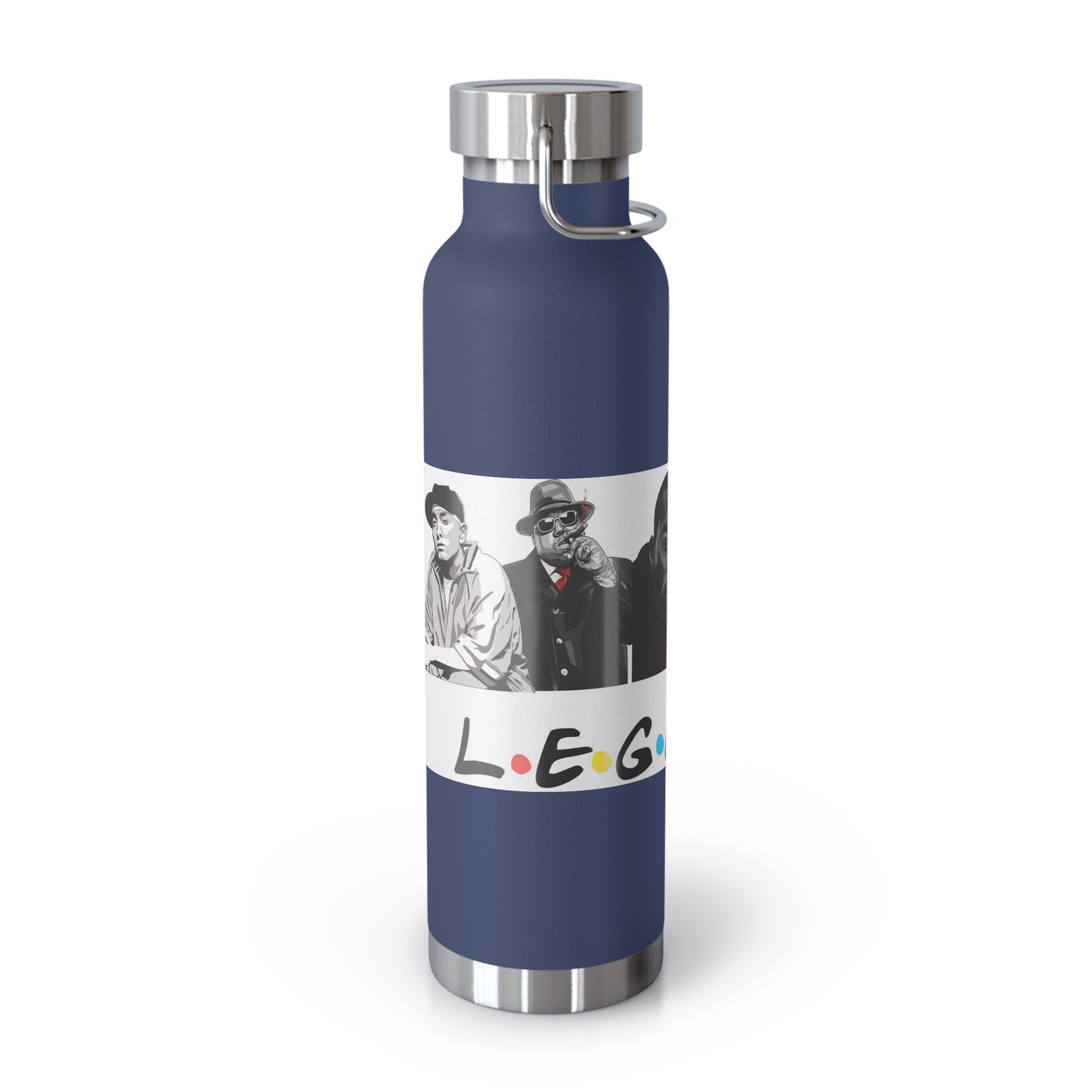 West Coast Legends Rapper Logo Design Copper Vacuum Insulated Bottle