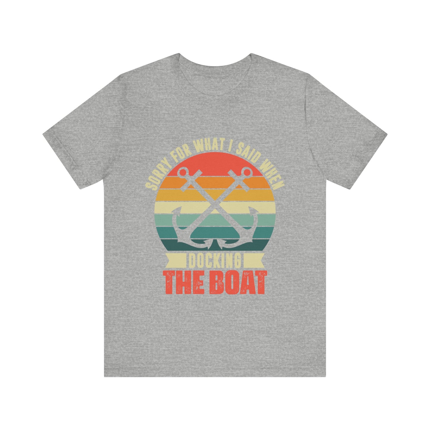 Unisex Jersey Short Sleeve Tee with Docking the Boat Design T-Shirt