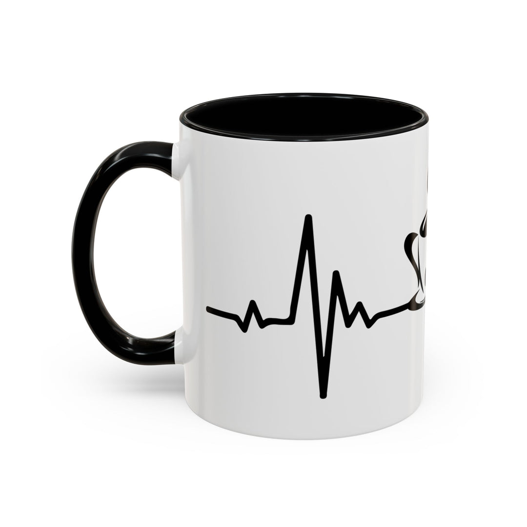 Heartbeat Coffee 11 oz ceramic mug