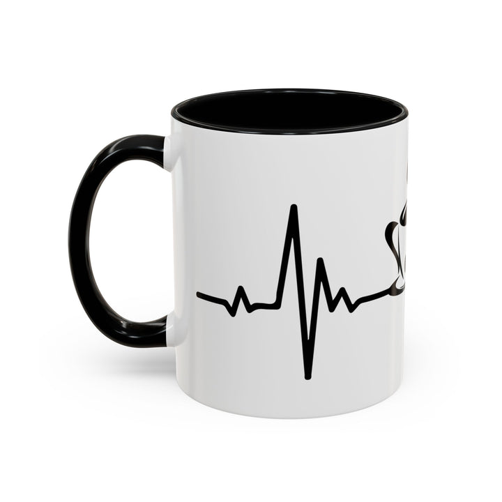 Heartbeat Coffee 11 oz ceramic mug