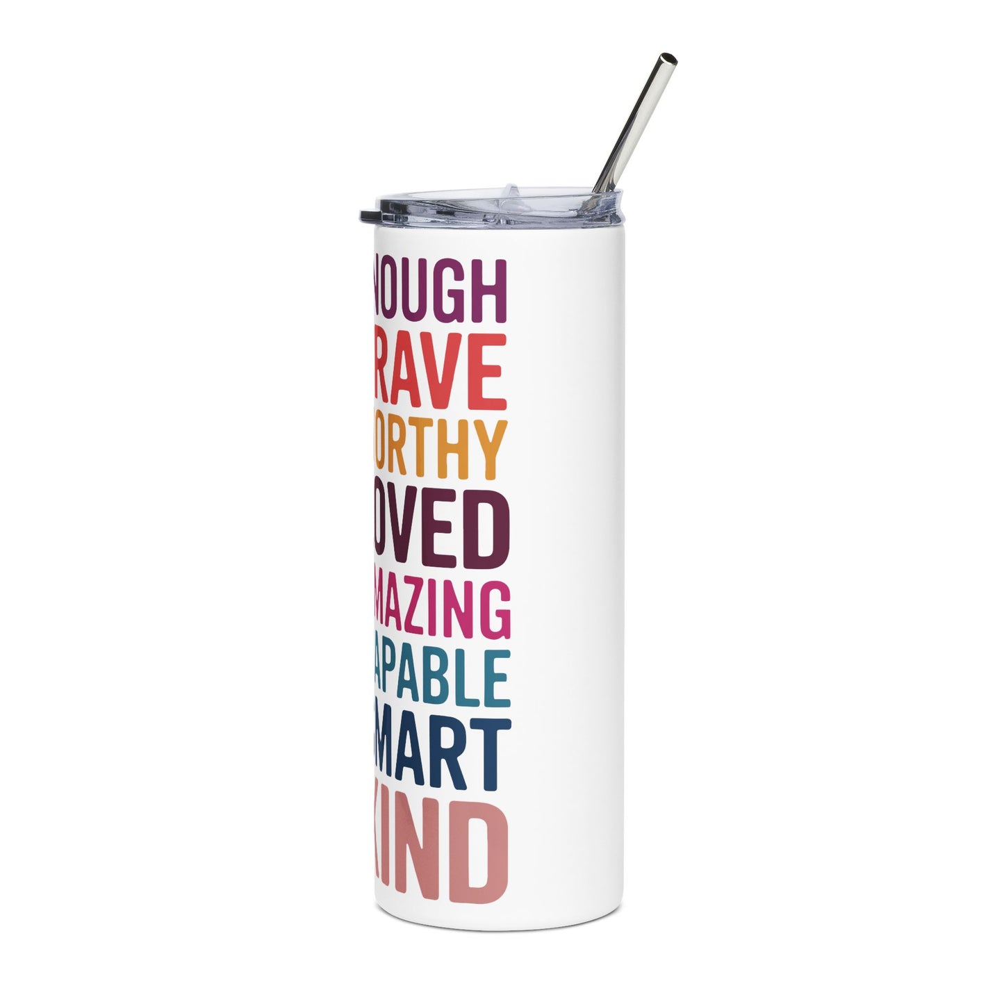 Inspirational Stainless Steel Tumbler | 20oz Motivational Travel Mug | Perfect Gift for Self-Care, Encouragement, Affirmations, [...]