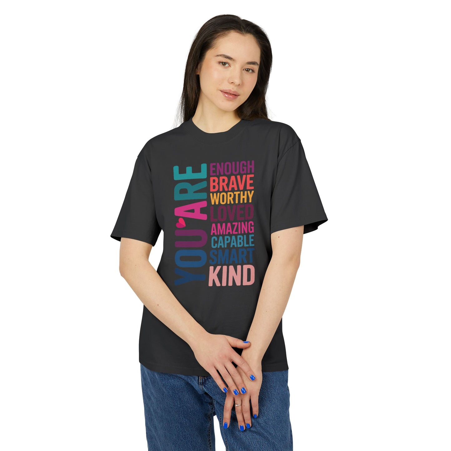 Positive Affirmation Unisex Tee, Motivational Shirt, Inspirational T-Shirt, Self-Love Apparel, Gifts for Friends, Uplifting Fashion