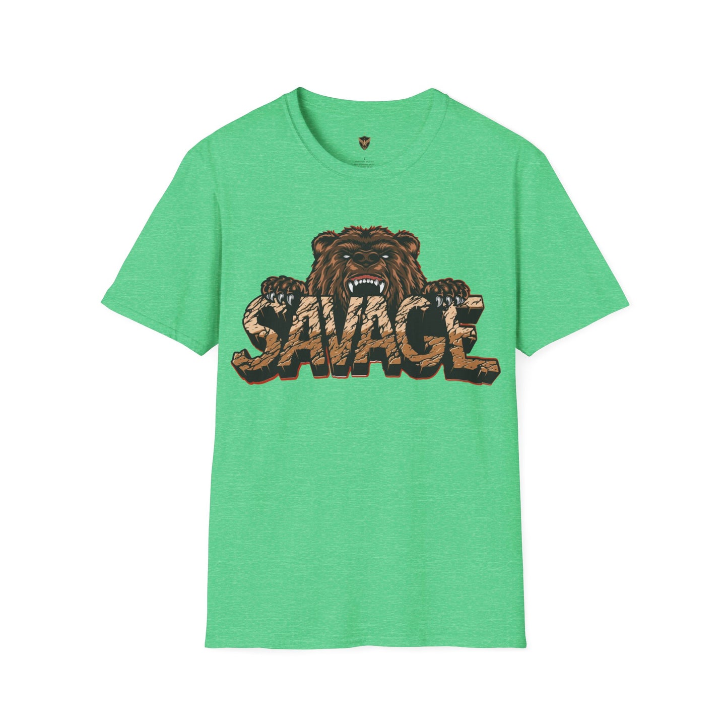 Savage Tiger Customizable Unisex Softstyle T-Shirt for Streetwear for the Fearless