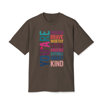 Positive Affirmation Unisex Tee, Motivational Shirt, Inspirational T-Shirt, Self-Love Apparel, Gifts for Friends, Uplifting Fashion