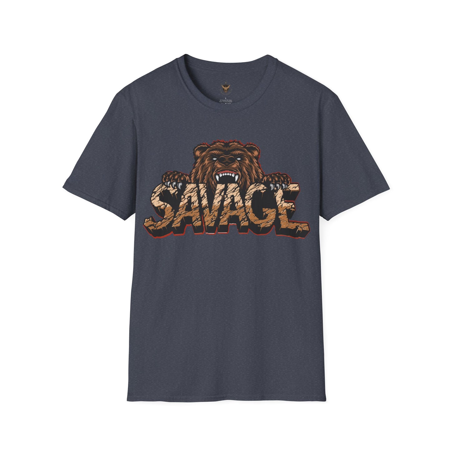 Savage Tiger Customizable Unisex Softstyle T-Shirt for Streetwear for the Fearless