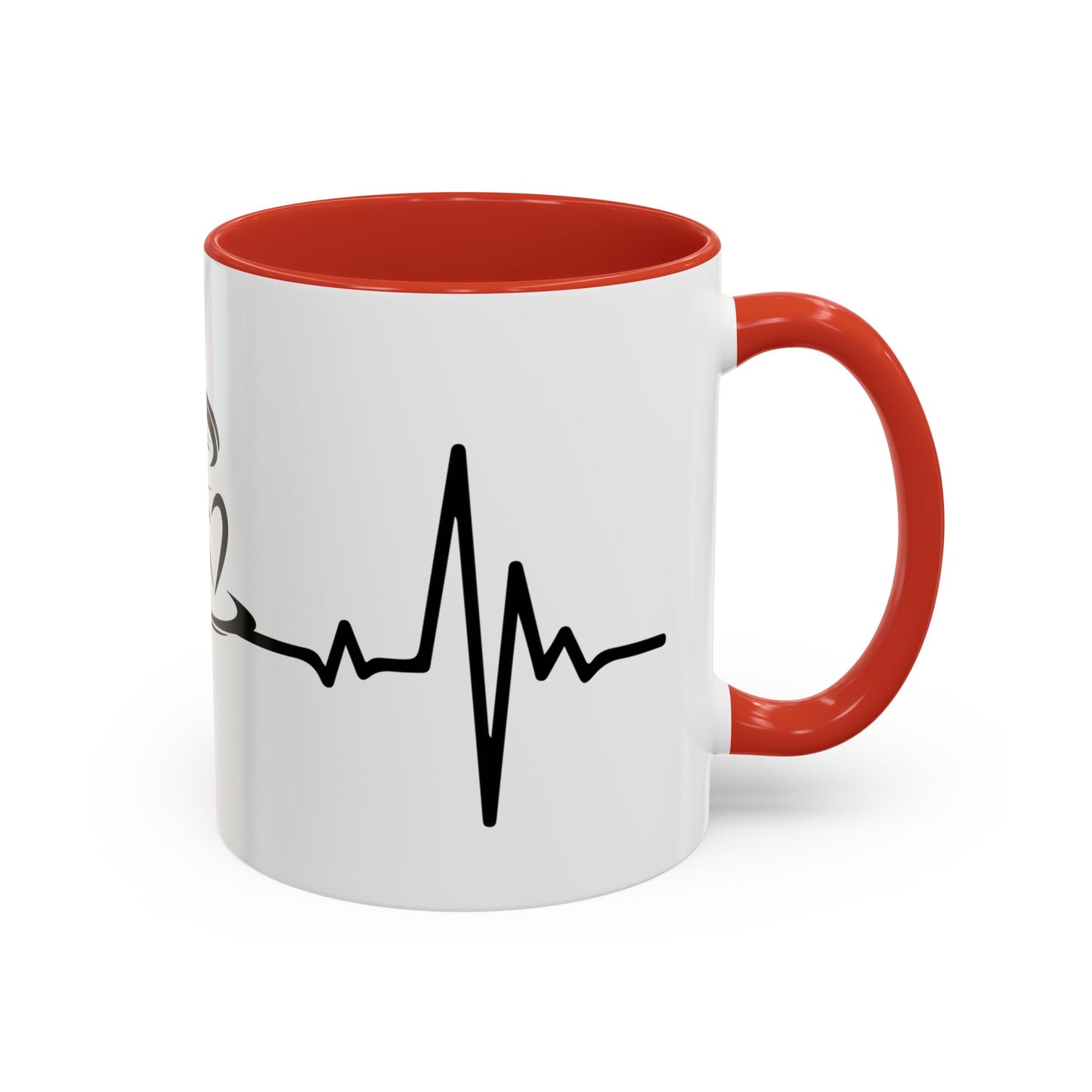 Heartbeat Design Coffee Mug