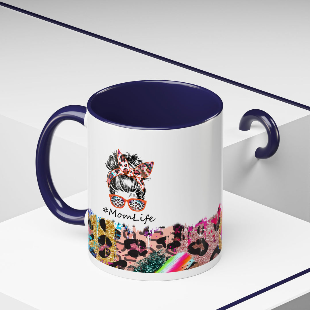 Leopard Mom Life 11 oz ceramic mug