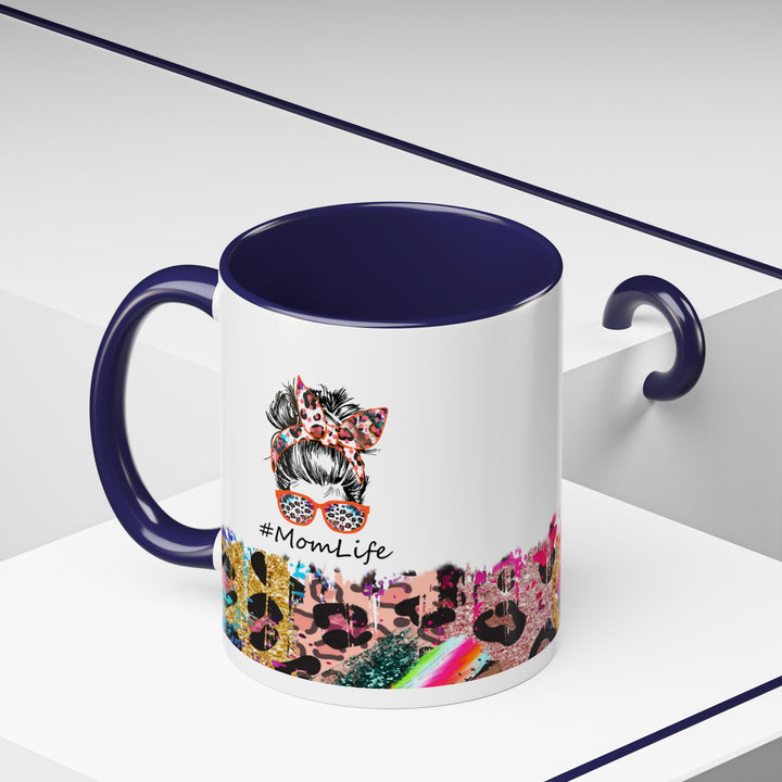 Leopard Mom Life 11 oz ceramic mug