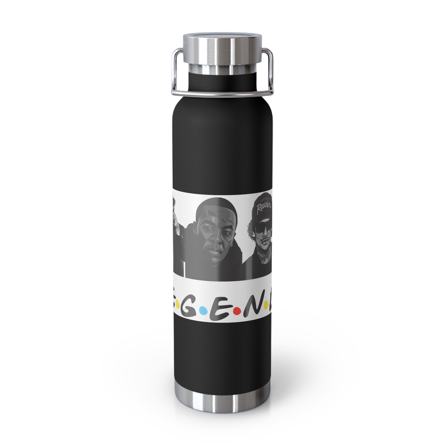 West Coast Legends Rapper Logo Design Copper Vacuum Insulated Bottle