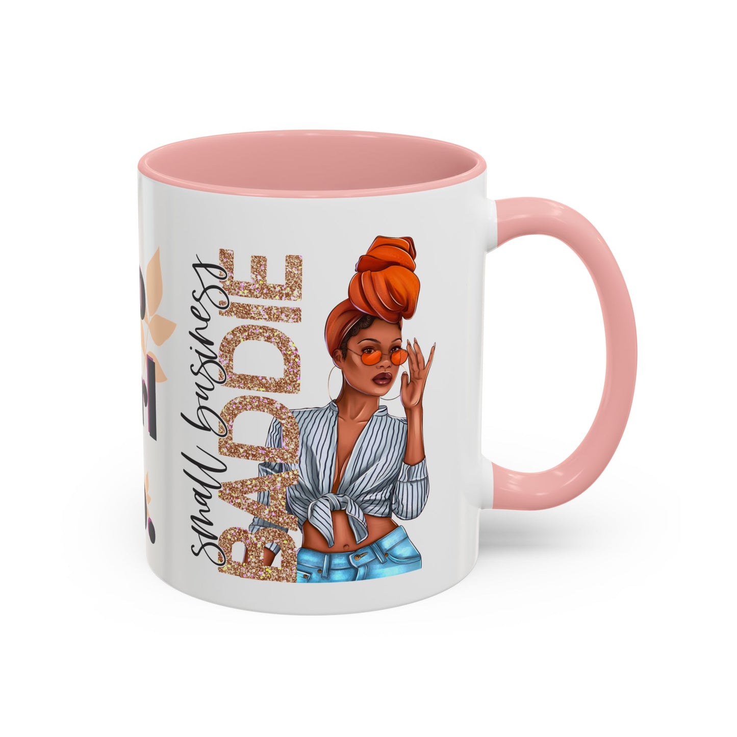 Small Business Baddie Girl Accent Coffee Mug, 11oz