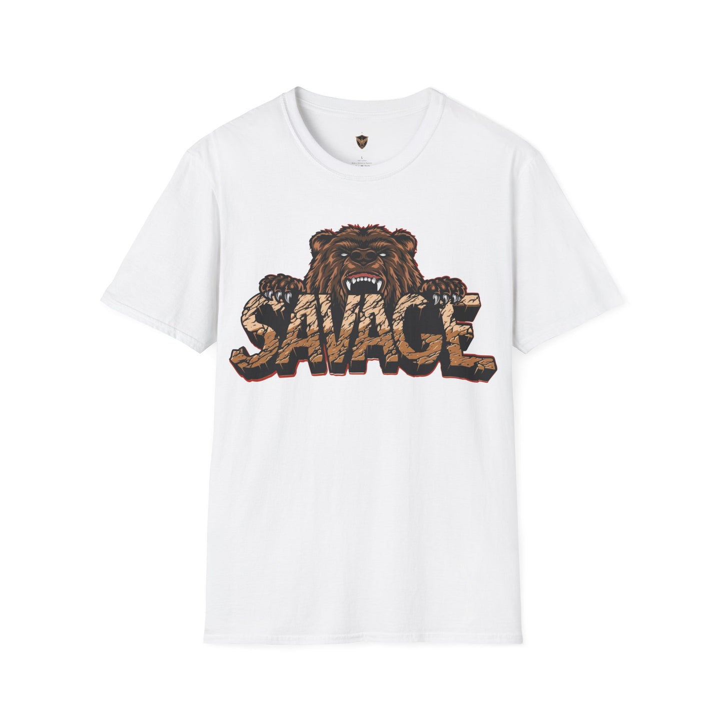 Savage Tiger Customizable Unisex Softstyle T-Shirt for Streetwear for the Fearless