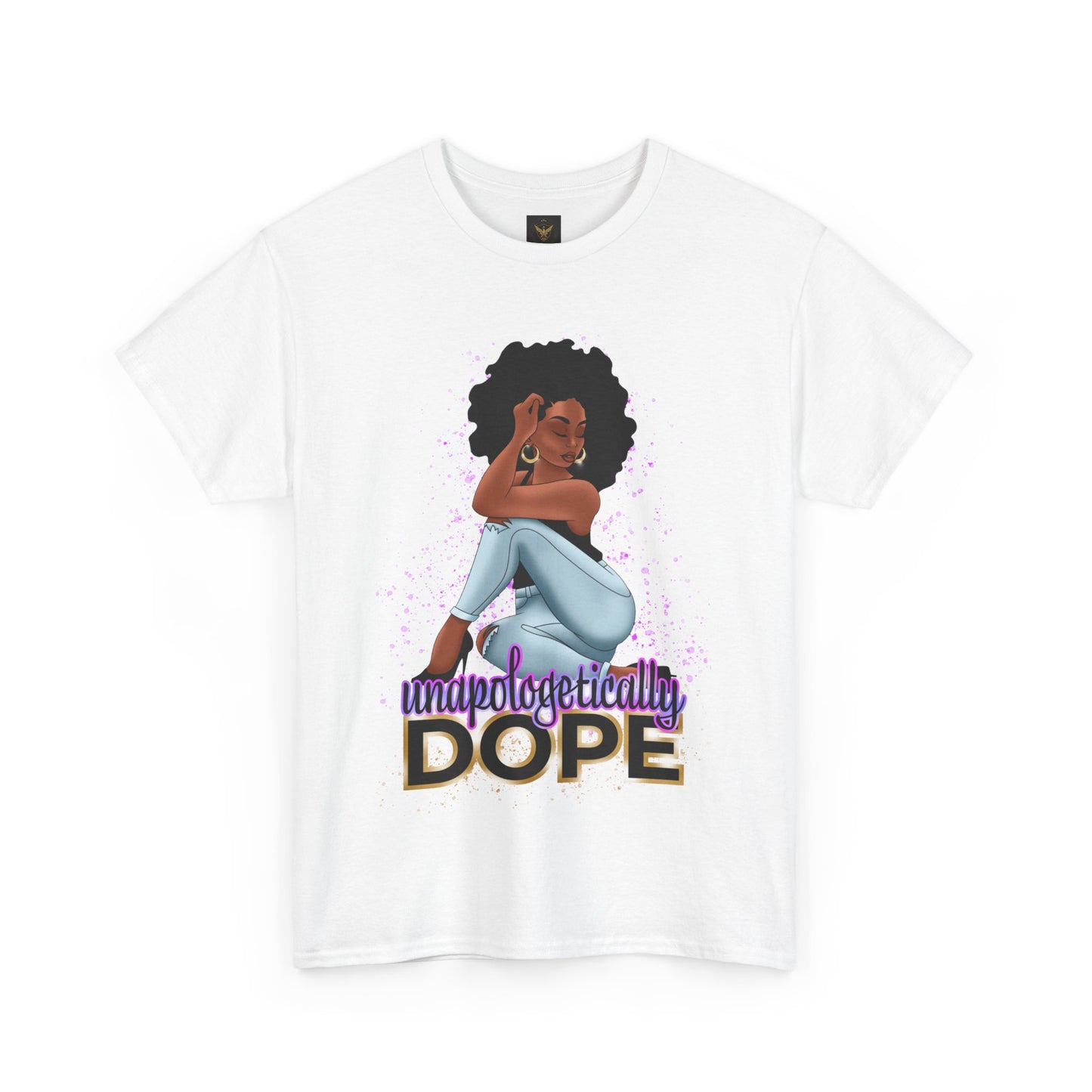 Unisex Heavy Cotton Tee With Dope Design T-Shirt