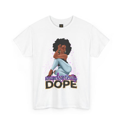 Unisex Heavy Cotton Tee With Dope Design T-Shirt