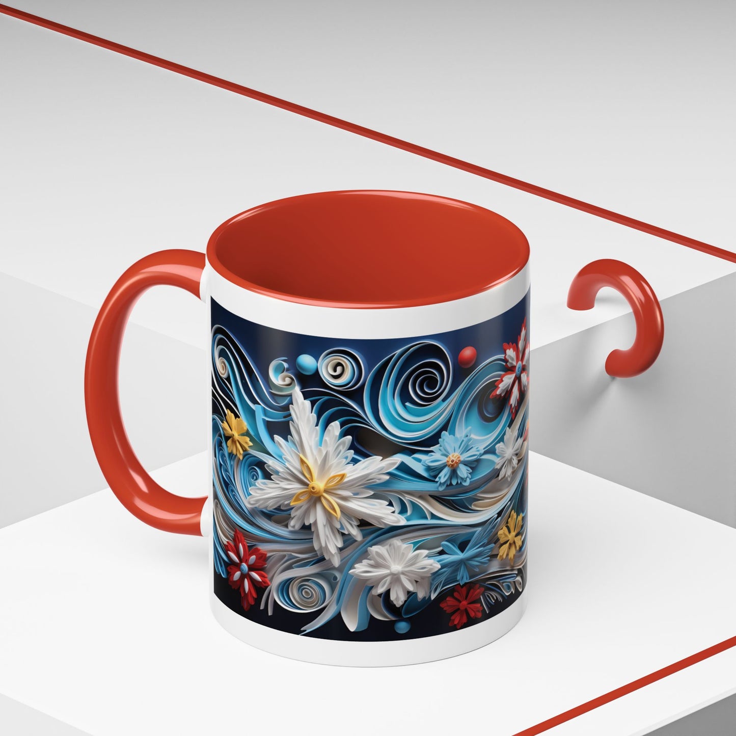 Snowflake Christmas Design Coffee Mug