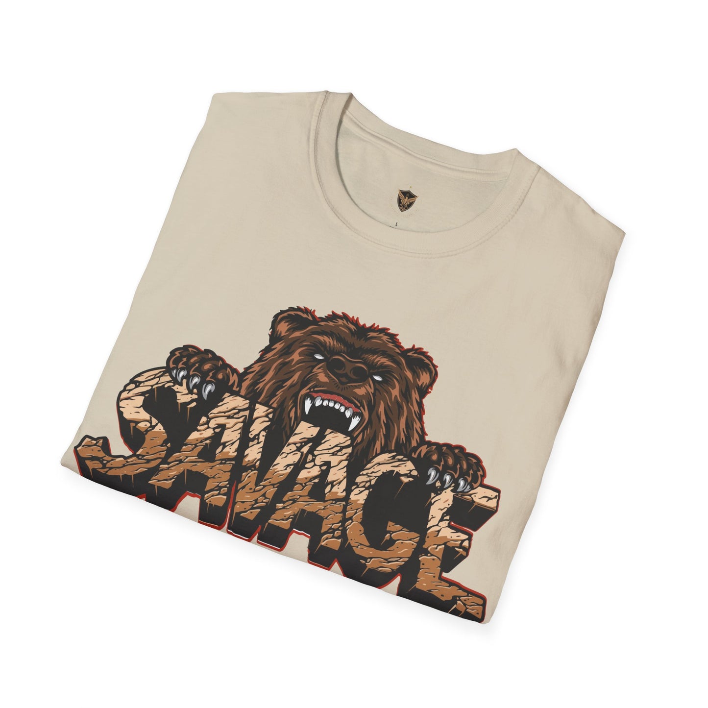 Savage Tiger Customizable Unisex Softstyle T-Shirt for Streetwear for the Fearless