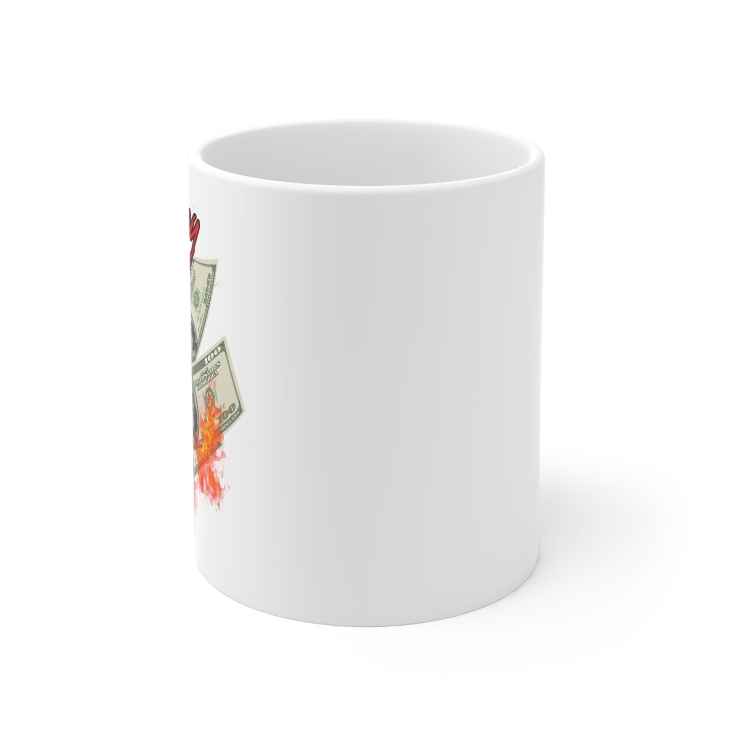 Fiery Money Mug - 11oz Coffee Cup, Perfect for Entrepreneurs, Money Lovers, Gift for Finance Enthusiasts, Unique Coffee Mug, [...]