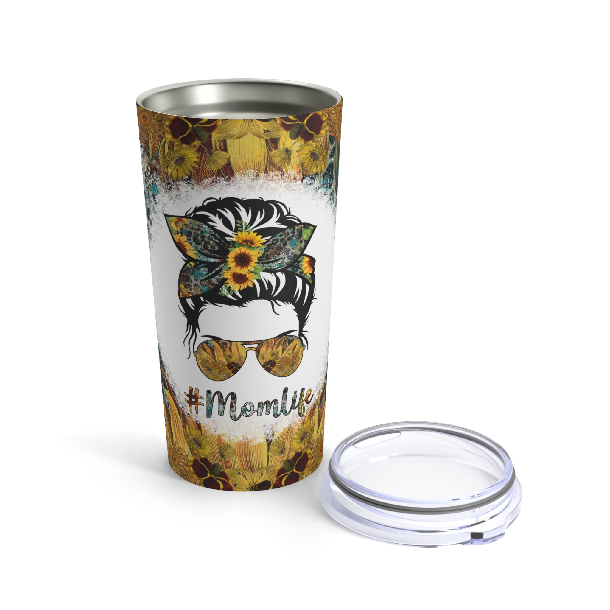 Sunflower Floral Stainless Steel Tumbler