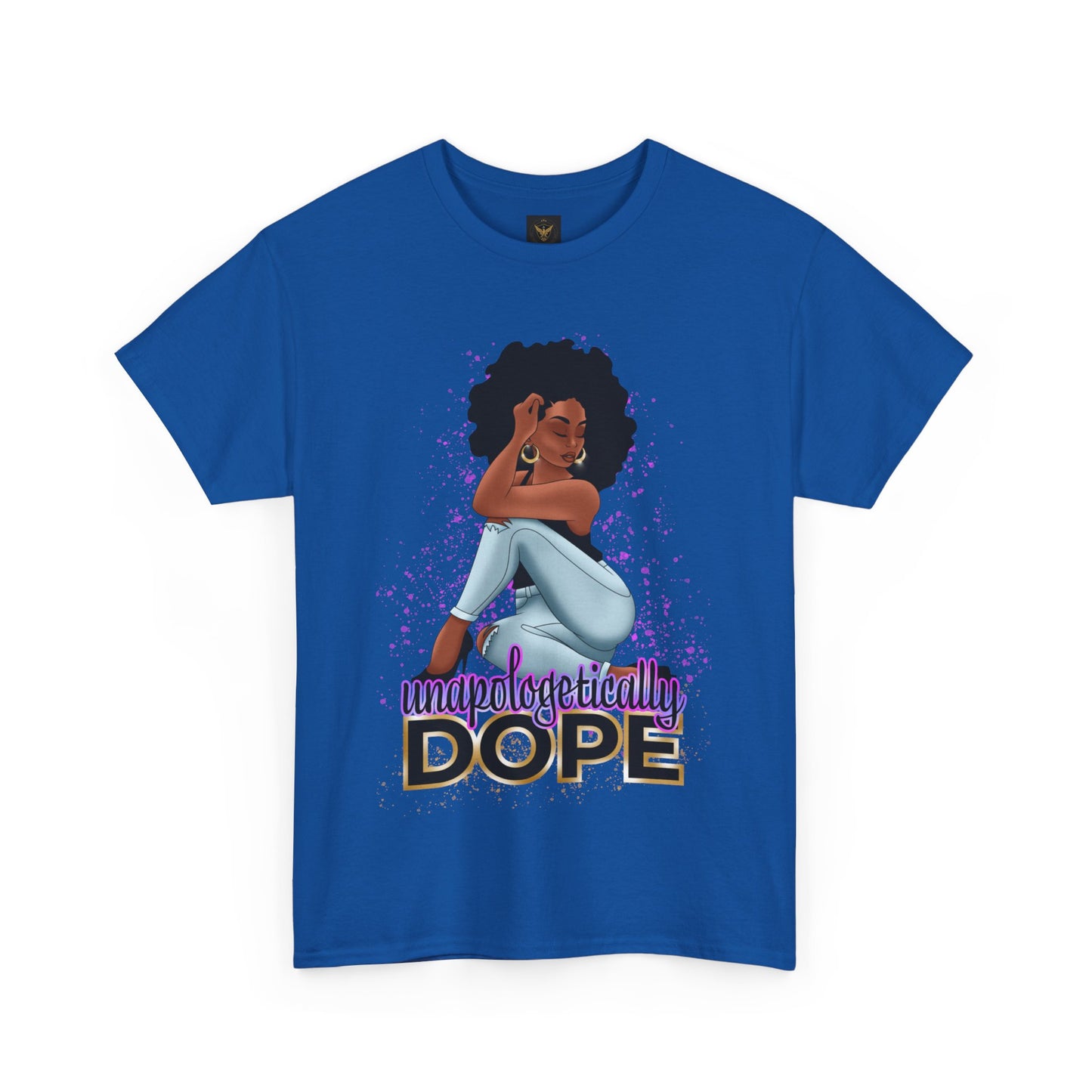 Unisex Heavy Cotton Tee With Dope Design T-Shirt