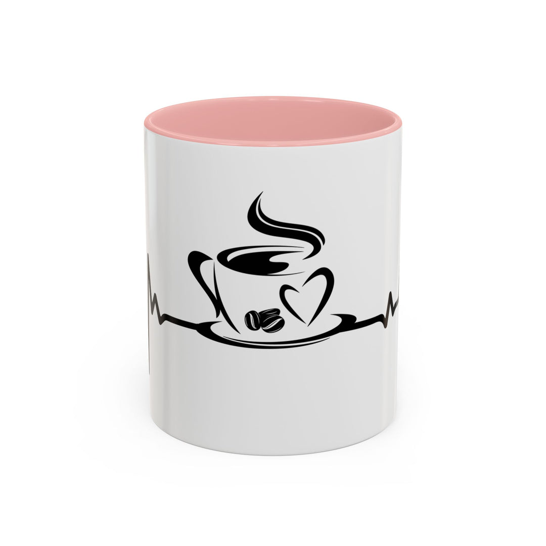 Heartbeat Coffee 11 oz ceramic mug