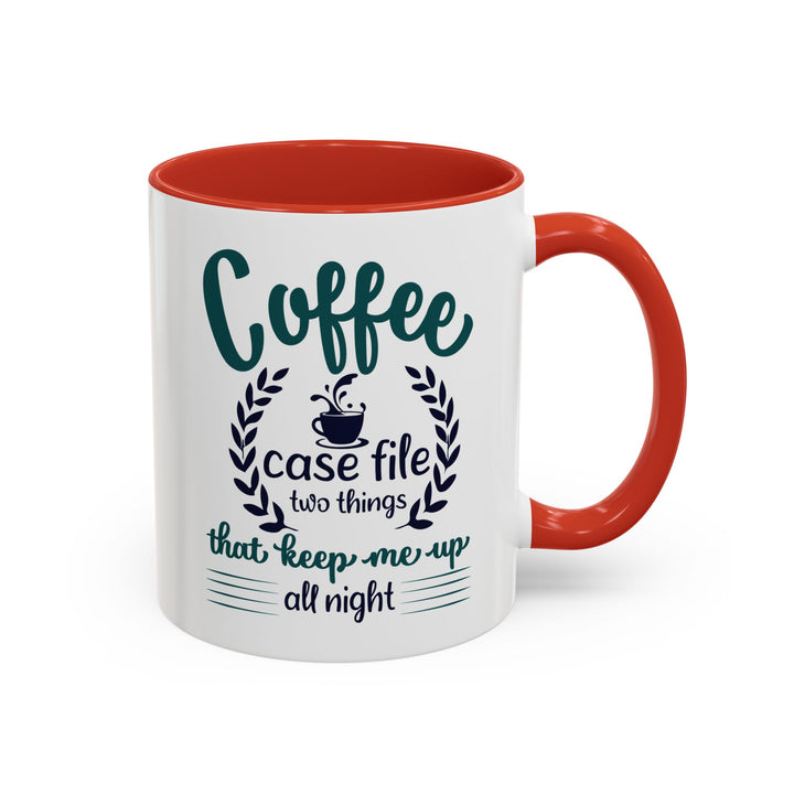 Coffee Case File 11 oz ceramic mug