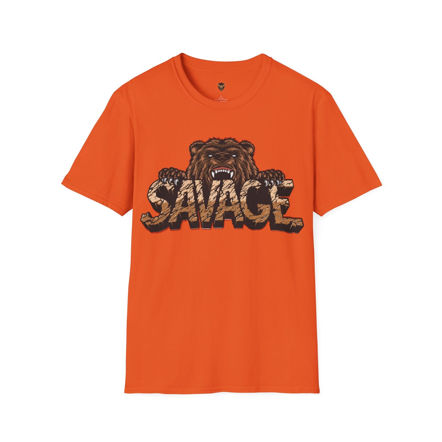 Savage Tiger Customizable Unisex Softstyle T-Shirt for Streetwear for the Fearless