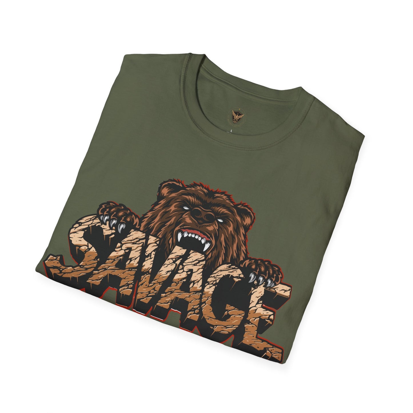 Savage Tiger Customizable Unisex Softstyle T-Shirt for Streetwear for the Fearless