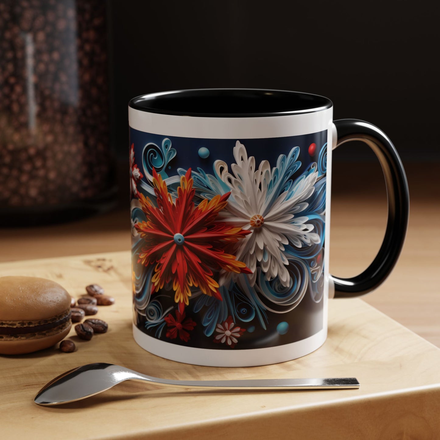 Snowflake Christmas Design Coffee Mug