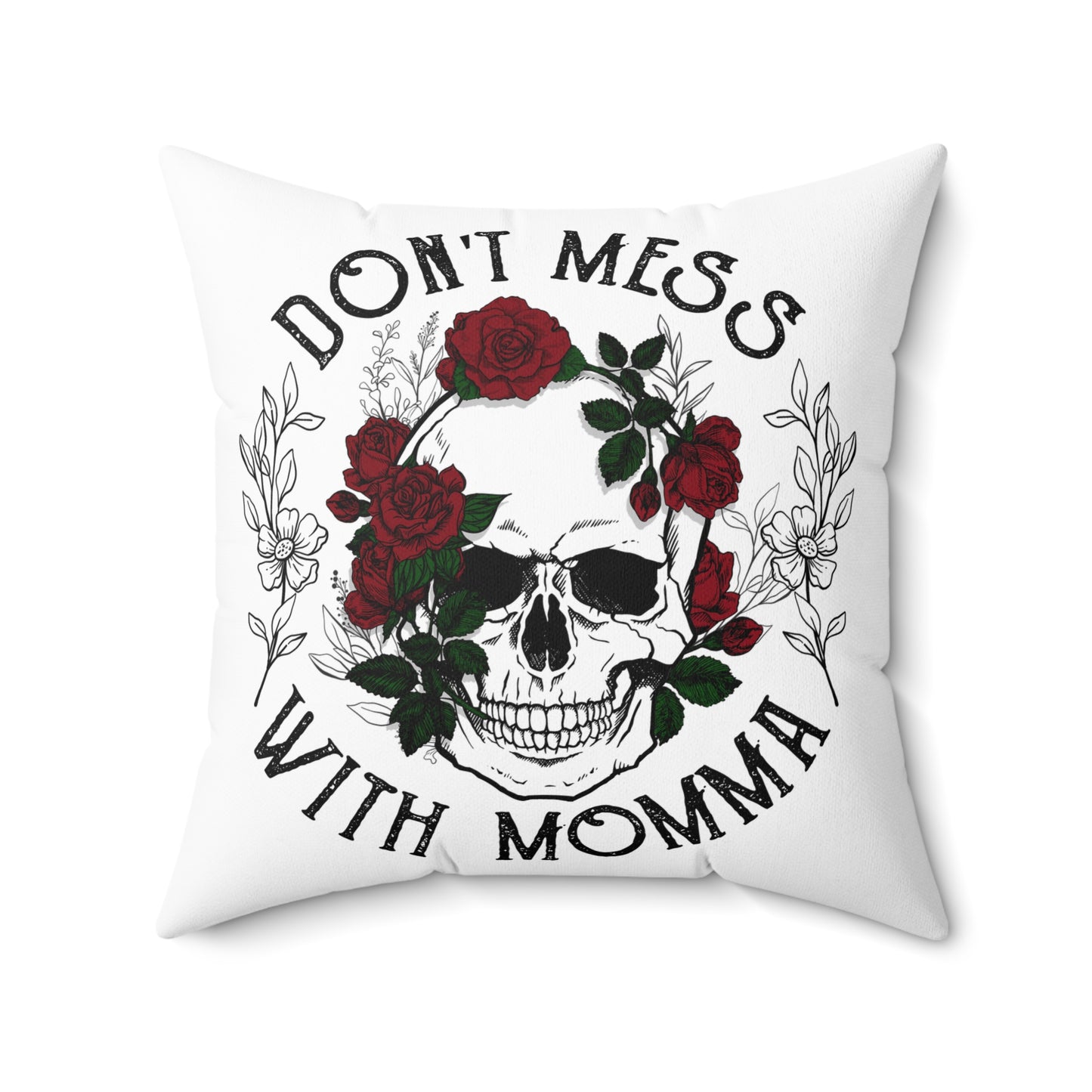 Momma Spun Polyester Square Pillow