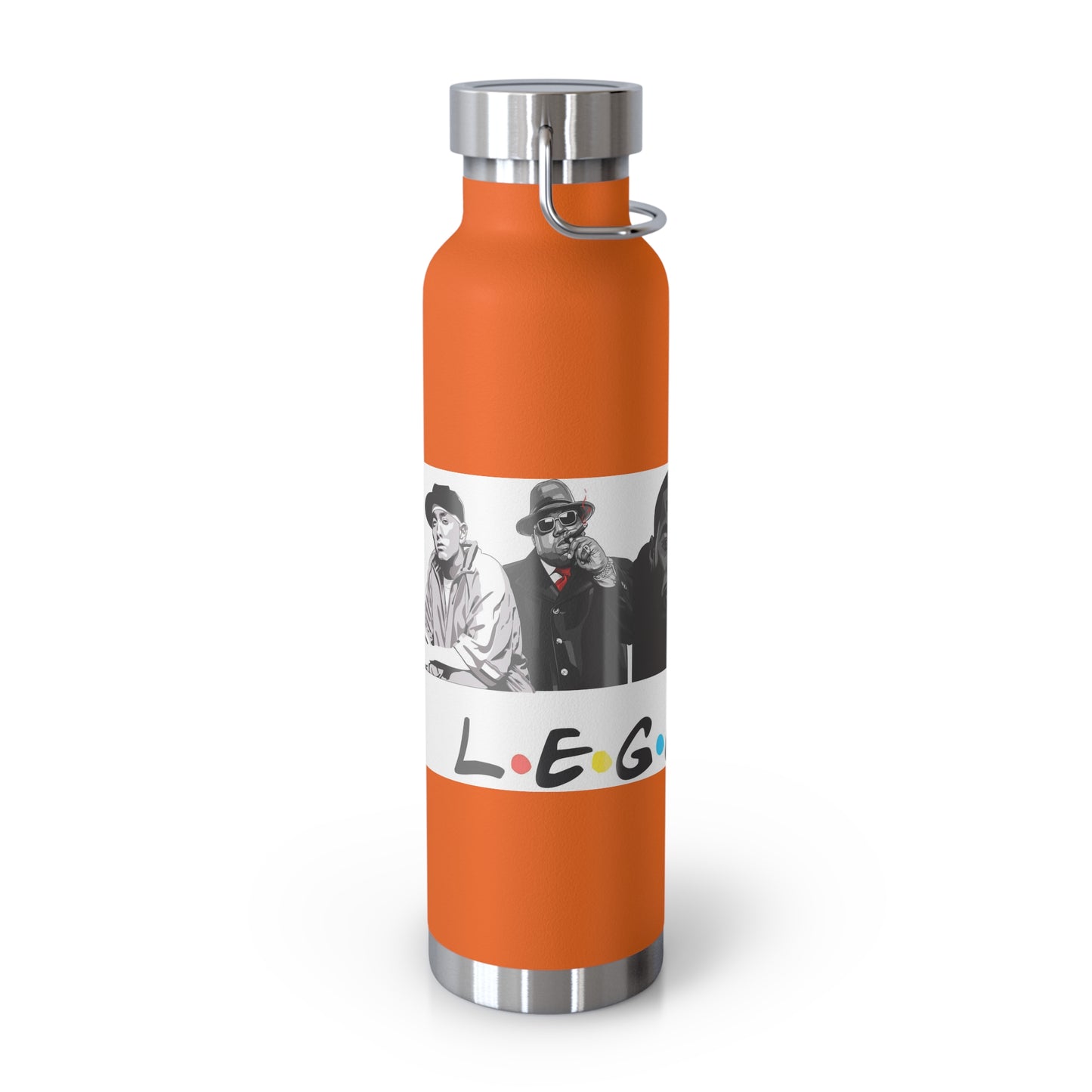 West Coast Legends Rapper Logo Design Copper Vacuum Insulated Bottle