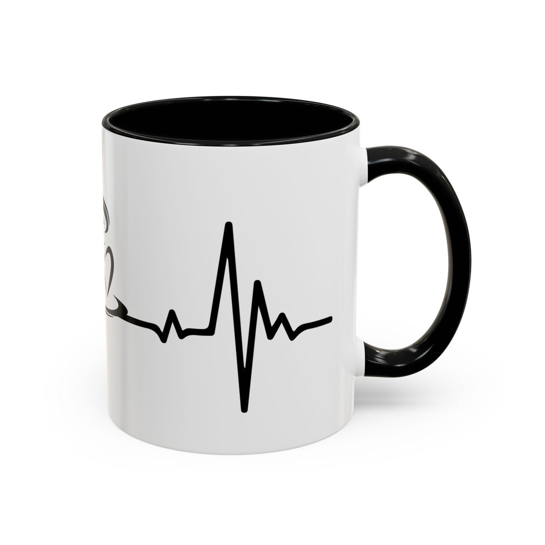 Heartbeat Coffee 11 oz ceramic mug