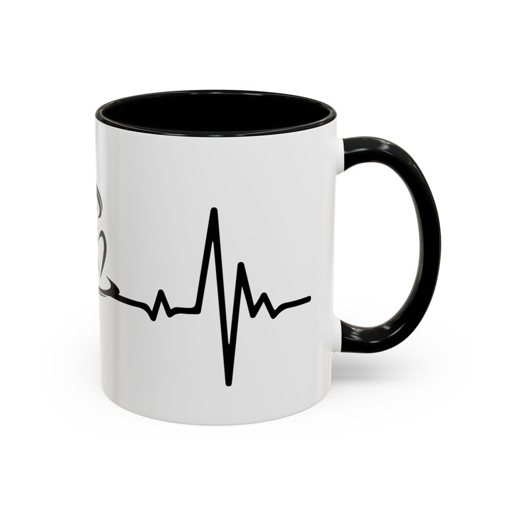 Heartbeat Coffee 11 oz ceramic mug