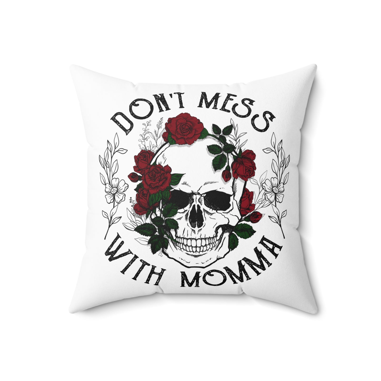 Momma Spun Polyester Square Pillow