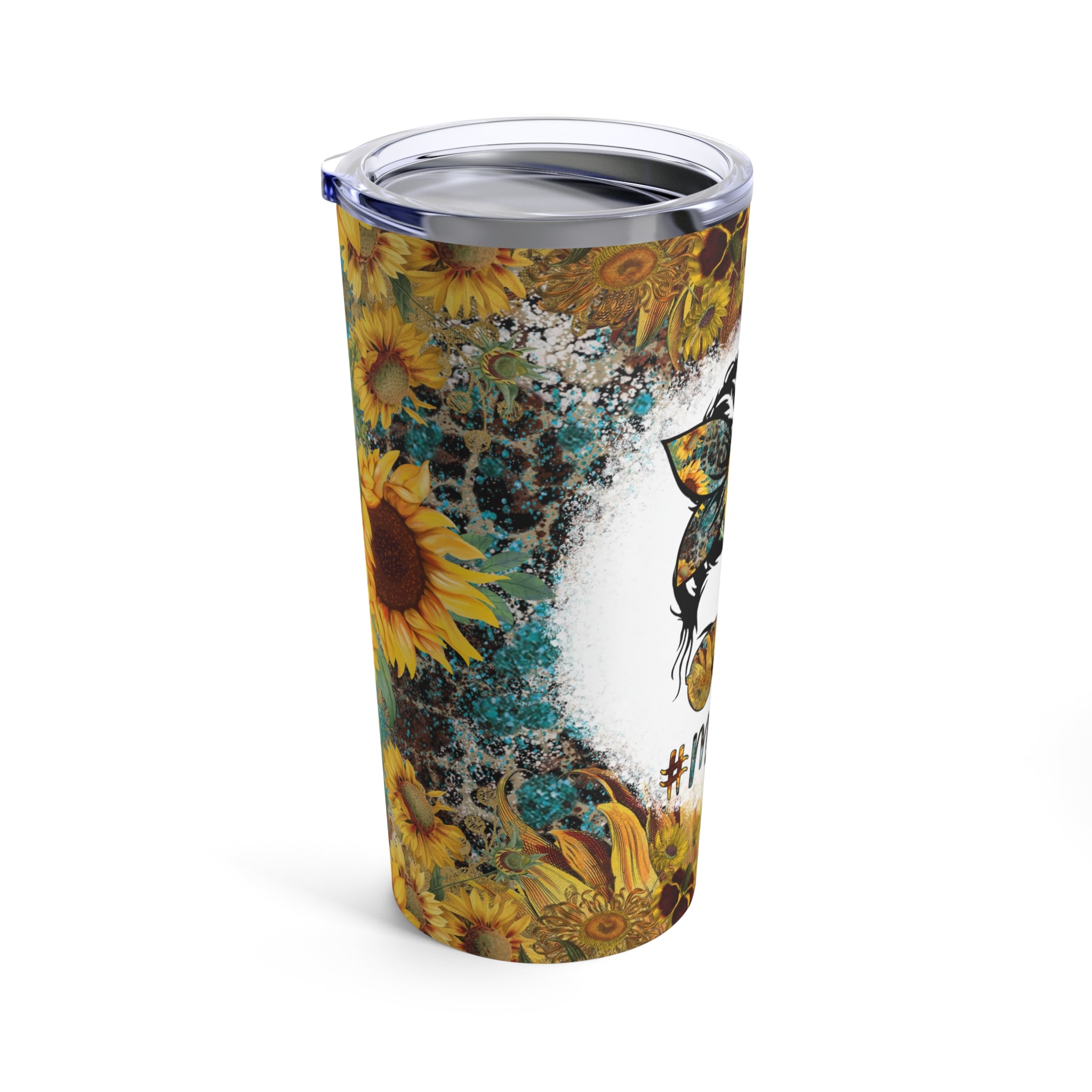 Sunflower Floral Stainless Steel Tumbler