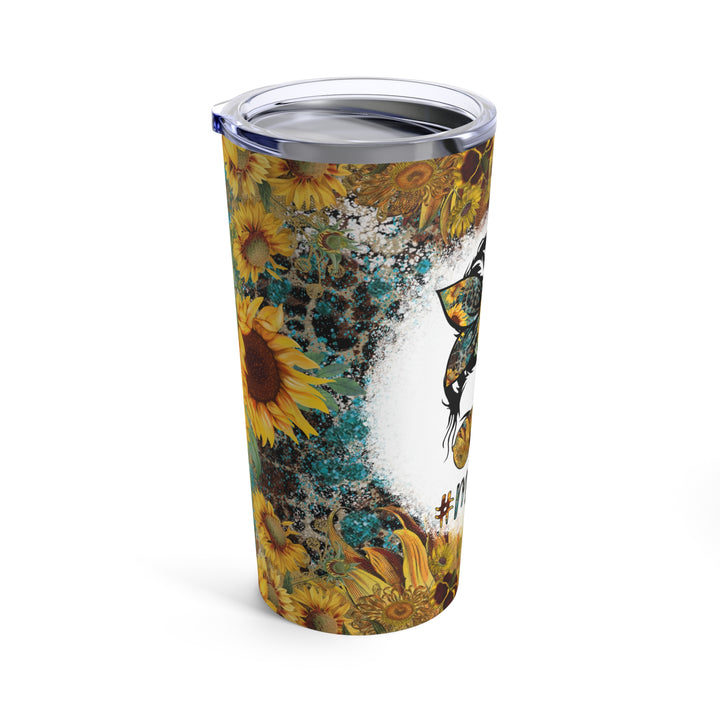 Mom Life Sunflower Floral 20 oz tumbler