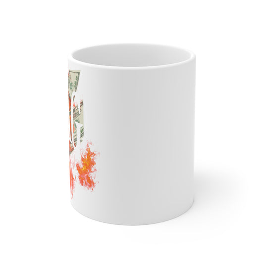 Savage Fire 11oz Mug - Bold Statement Drinkware, Gift for Coffee Lovers, Unique Kitchen Decor, Cool Collectible