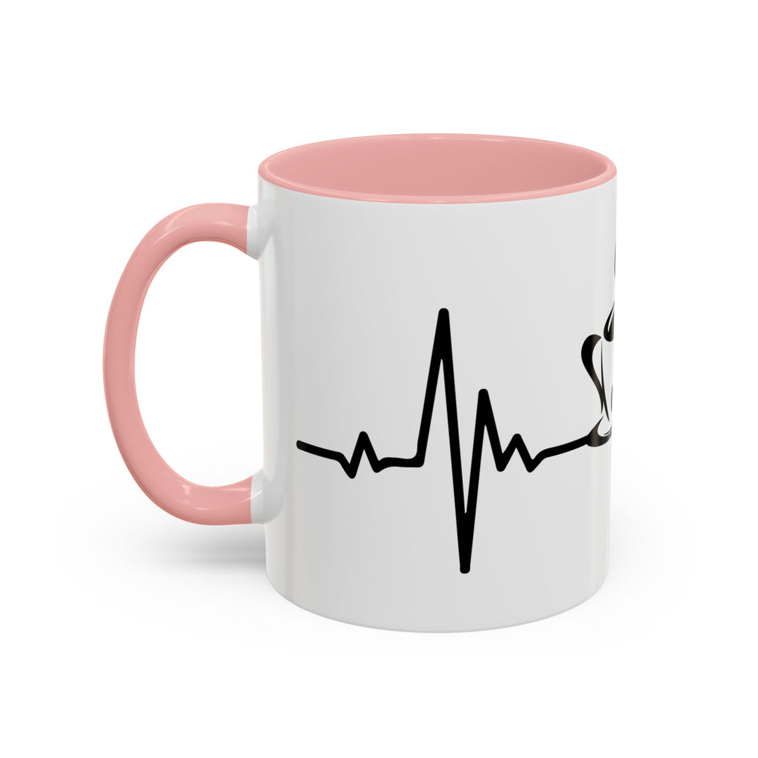 Heartbeat Coffee 11 oz ceramic mug