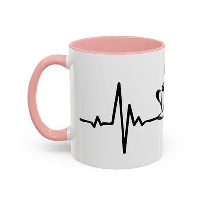 Heartbeat Design Coffee Mug