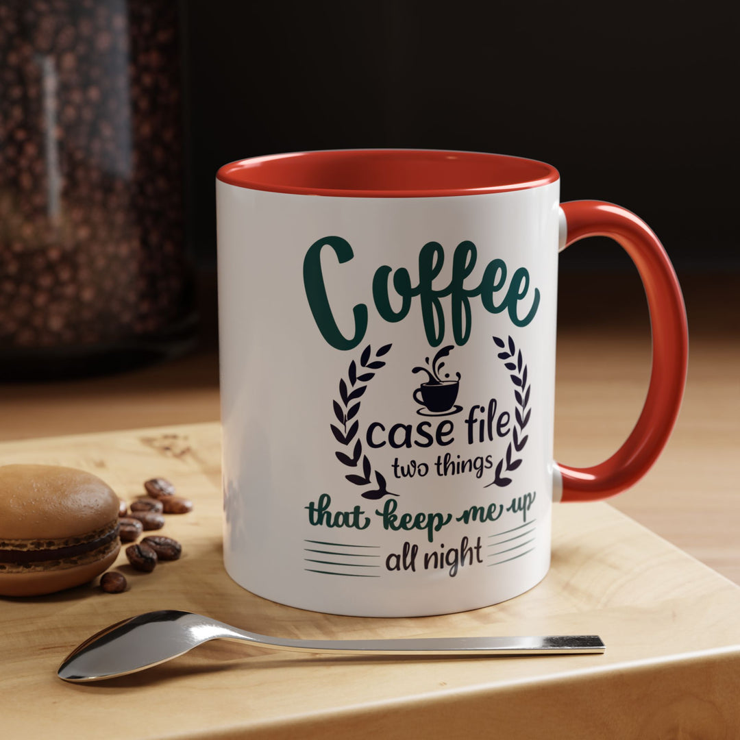 Coffee Case File 11 oz ceramic mug