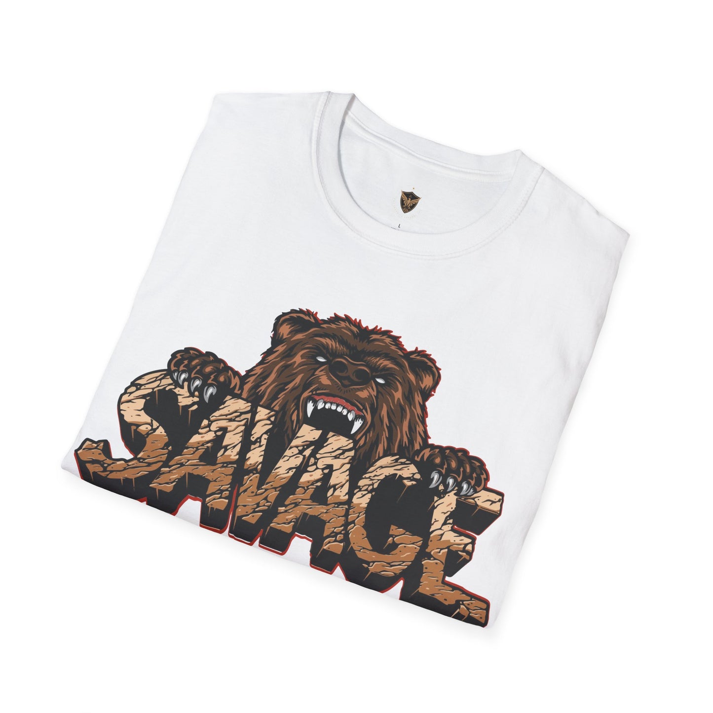 Savage Tiger Customizable Unisex Softstyle T-Shirt for Streetwear for the Fearless