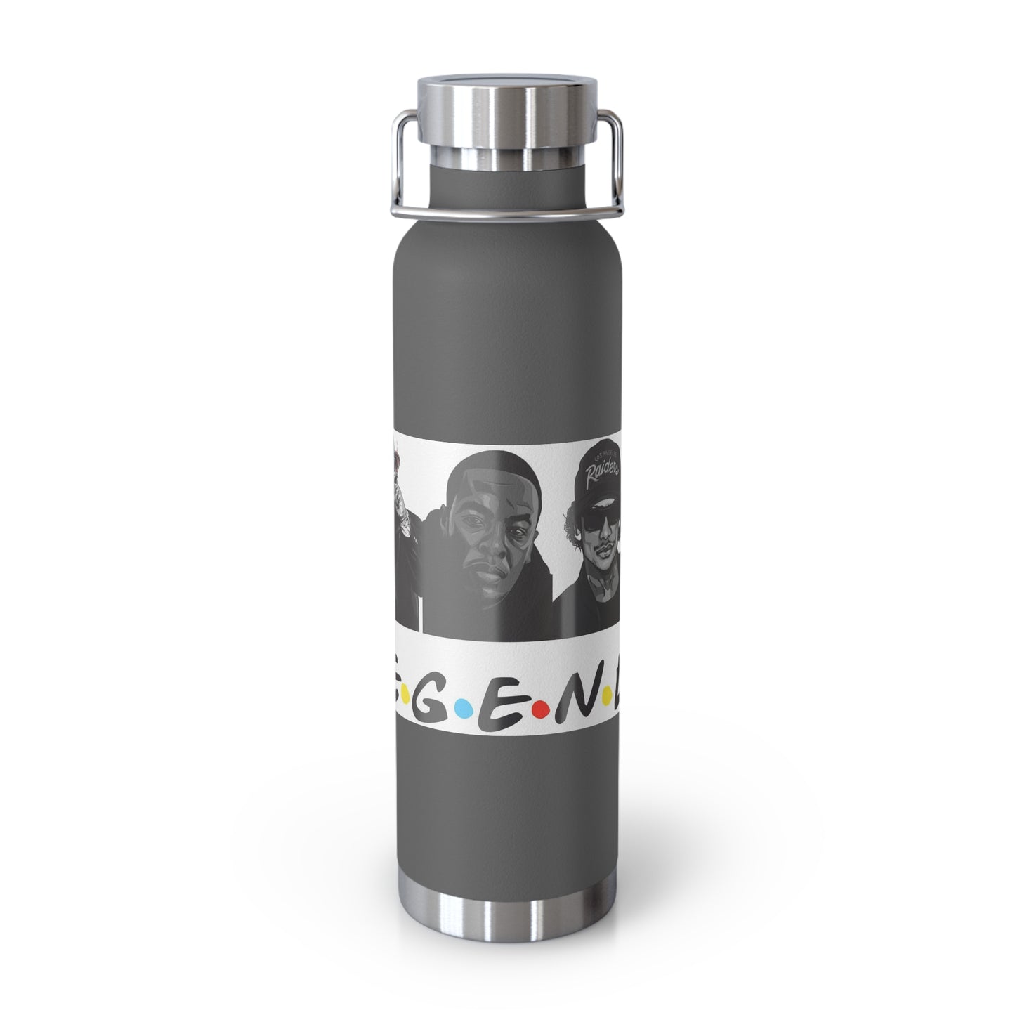 West Coast Legends Rapper Logo Design Copper Vacuum Insulated Bottle