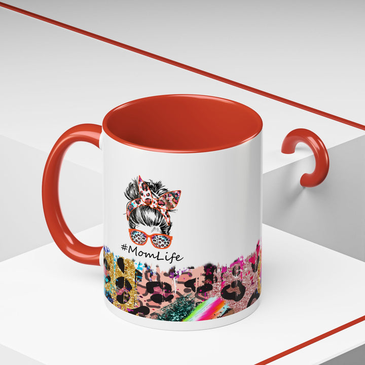 Leopard Mom Life 11 oz ceramic mug
