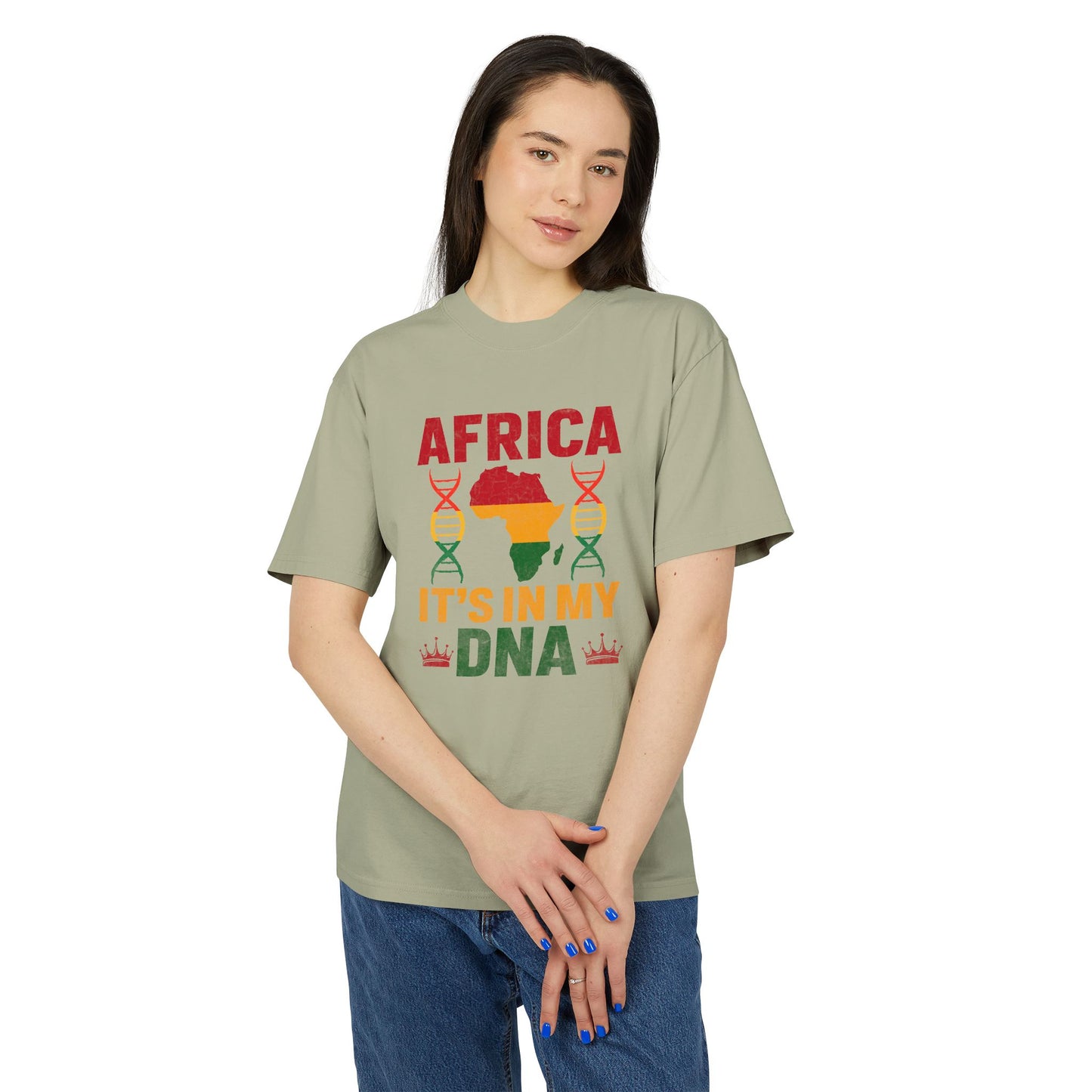 Africa It's in My DNA Unisex Heavy Faded Tee, Afrocentric T-Shirt, Heritage Apparel, Cultural Pride Shirt, Gift for African Roots, [...]