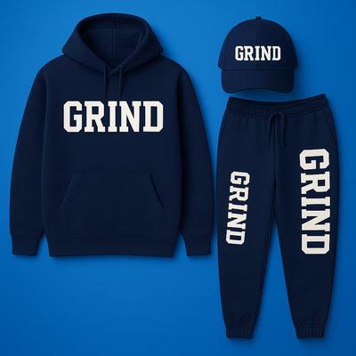 UrbanEase | Sweatsuit Set – Premium 3-Piece Hoodie Pants Cap – Soft Fleece Warmth – Casual Athleisure for Men