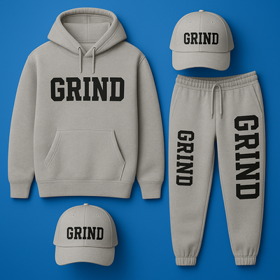 UrbanEase | Sweatsuit Set – Premium 3-Piece Hoodie Pants Cap – Soft Fleece Warmth – Casual Athleisure for Men