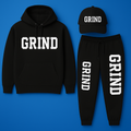 Sweatsuit Set 3-Piece Hoodie Pants Cap