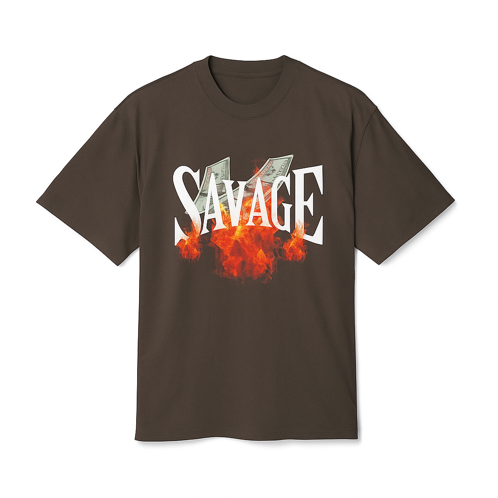 Savage Money Graphic Tee money graphic detail