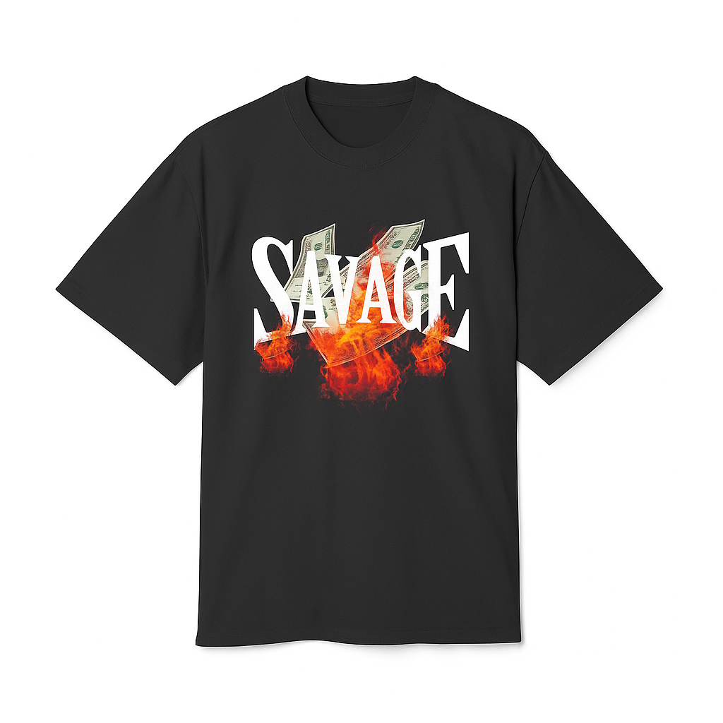 Savage Money Graphic Tee apparel view